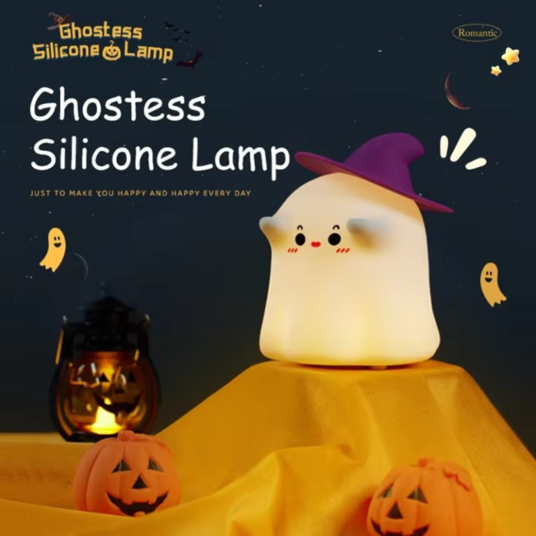 Spooky Pumpkin-Ghost Night Light